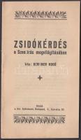 Berliner Hugó: Zsidókérdés a szentírás megvilágításában. Bp., Ker. Gyülekezet. 23p