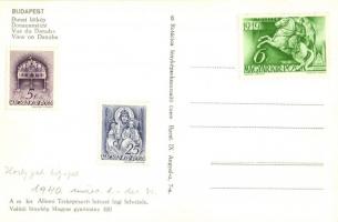 Budapest, Dunai látkép; a m. kir. Állami Térképészeti Intézet légifelvétele