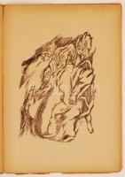 Déry Tibor: A kéthangú kiáltás. A rajzokat Grósz Andor készítette. Wien, 1922, Verlag Julius Fischer...