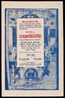 cca 1920-1930 Az Ernst Múzeum meghívója a Bernáth Aurél, Bertalan Albert, Feszty Masa, Nagy Sándor, Rózsaffy Dezső, Simon György János és Zilzer Gyula részvételével rendezett csoportkiállításra