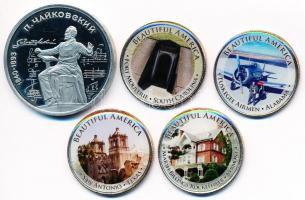 Szovjetunió 1990. 1R "150 éve született Peter Csajkovszkij" + Amerikai Egyesült Államok 20...