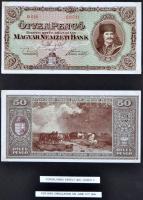 1945-1946. 50P-100.000.000BP (40x) + "MNB" bélyegek (3x négyes ívben) gyűjtemény egyedi albumba rendezve T:I,I- kis sarokkopások