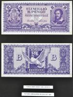 1945-1946. 50P-100.000.000BP (40x) + "MNB" bélyegek (3x négyes ívben) gyűjtemény egyedi al...