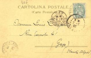 Valle Brembana, Panorama di Serina Oltre il Collo, litho