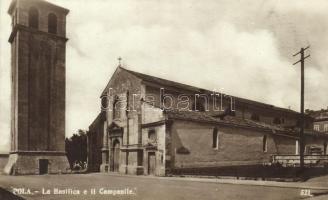 Pola, basilica and bell tower