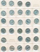 Amerikai Egyesült Államok ~360db-os vegyes fémpénz gyűjtemény, főleg cent, dime érmék, néhány quarte...