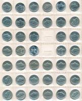 Amerikai Egyesült Államok ~360db-os vegyes fémpénz gyűjtemény, főleg cent, dime érmék, néhány quarte...