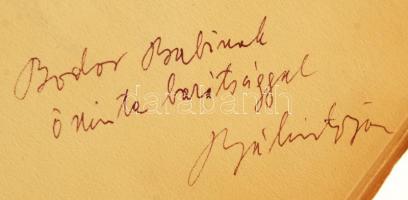 Bálint György: Strófák. A Címlap Csillag Vera linoleummetszete. Dedikált példány! Kiadói papír kötés...