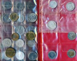 Albánia 40db-os fémpénz gyűjtemény érmetartó albumban T:vegyes
Albania 40pcs of mixed coins in colle...
