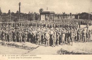 La messa per i prigionieri Austriaci / Austrian POWs in an Italian camp, cathlic mass