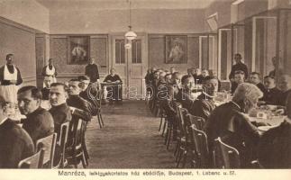 Budapest II. Manréza Lelkigyakorlatos Ház, ebédlő, belső, papok