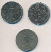 1916-1918KB 2f Fe (3xklf) teljes sor T:2,2- Adamo K2.1
