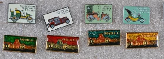 36db vegyes autós jelvény tablóra tűzve T:vegyes