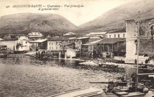 Sarande, Santi Quaranta; port, navy (EK)