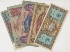 18db vegyes magyar és külföldi bankjegy, benne főleg pengők T:vegyes