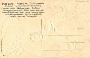 Cats, embossed litho