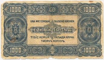 1923. 1000K T.W. nyomdahely jelöléssel és "8 FILLÉR - NYOLC FILLÉR" felülnyomással T:III-
...