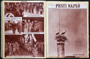 1932 A Pesti Napló képes műmellékletei egybekötve. Gerinc, fedőlap hiányzik