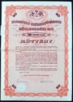 1936-1942. "Budapest Székesfővárosi Közlekedési Rt." 1 és 10 db "B" kötvénye szá...