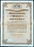1936-1942. "Budapest Székesfővárosi Közlekedési Rt." 1 és 10 db "B" kötvénye szá...