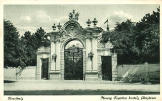 Keszthely, Herceg Festetics kastély főbejárata (EK)