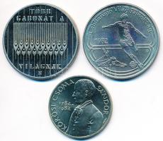 1982. 100Ft "Labdarúgó VB" + 1983. 100Ft "FAO" + 1984. 100Ft "Kőrösi Csoma ...