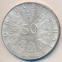 Ausztria 1970. 50Sch Ag "300 éves az Innsbrucki Egyetem" T:2 kis ph. Austria 1970. 50 Schilling Ag "300th Anniversary-Innsbruck University" C:XF small edge error