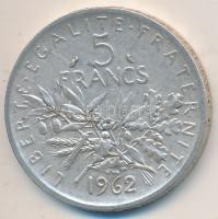 Franciaország 1962. 5Fr Ag T:2- France 1962. 5 Francs Ag C:VF Krause KM#926