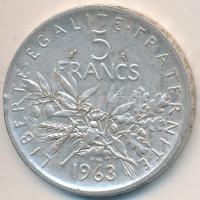 Franciaország 1963. 5Fr Ag T:2- France 1963. 5 Francs Ag C:VF Krause KM# 926