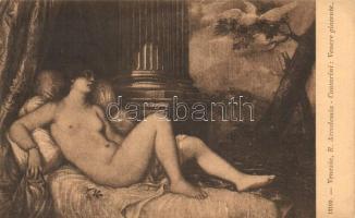 Venere giacente / Venus, Erotic art postcard s: Contarini (EK) 