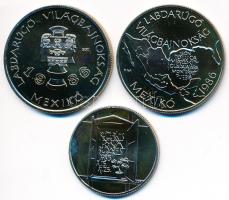 1985. 100Ft (2xklf) "Mexikói Labdarúgó VB" + 1985. 100Ft "Kulturális fórum" T:BU