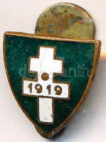 1919 Zománcozott irredenta gomblyuk-jelvény / Irredetist badge