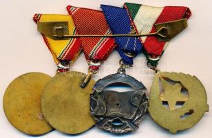 1957. "Munkás Paraszt Hatalomért~1970.  "A Haza Szolgálatáért" kitüntetés mellszalago...