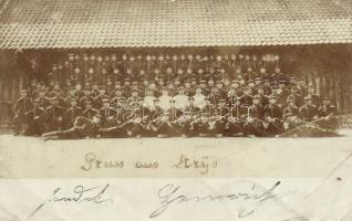 Goldap, WWI German military group photo (EB)