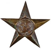 DN "Sztálin" Br csillag alakú plakett (147mm) T:2- ND "Stalin" Br star-shaped plaque (147mm) C:VF