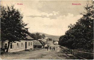 Rónaszék, Fő utca; Wizner és Dávid kiadása / Main street