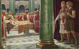 12 db RÉGI motívumlap, pár lithoval; hölgyek, párok, vallás, uralkodó / 12 old motive cards with som...