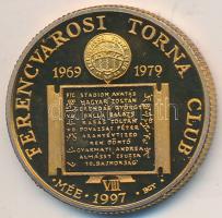 Bognár György (1944-) 1997. "MÉE - Ferencvárosi Torna Club FTC VIII." fényezett Br emlékérem (23mm) T:1