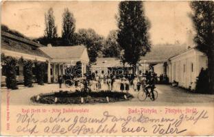 Pöstyén, Pistyan; Régi fürdőtér / spa (b)