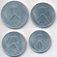 NDK 1952E 5pf Al + 10pf Al + 1953E 1pf Al + 5pf Al T:2-
GDR 1952E 5 Pfennig Al + 10 Pfennig Al + 195...
