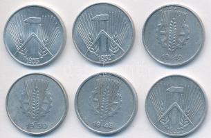 NDK 1948-1953. 1pf Al (6xklf) T:2,2-
GDR 1948-1953. 1 Pfennig Al (6xdiff) C:XF,VF