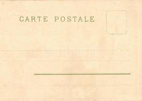 L'Odorat / French Art Nouveau postcard (Rb)