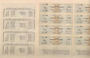 1941 Állami nyereménykölcsön Államadóssági kötvény 200 Pengőről