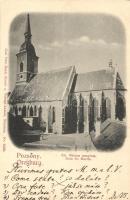 1899 Pozsony, Szent Márton templom / church, Carl Otto Hayd, Kunstverlag, Nr. 6326. (fa)