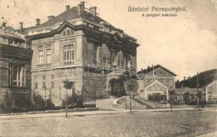 Petrozsény, Polgári kaszinó, Adler fényirda Szászváros 1909 / casino (EB)