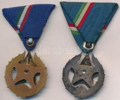 1951. "Közbiztonsági Érem" ezüst fokozata + bronz fokozata, a rendőrség tagjai részére mel...