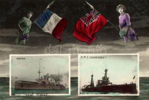 Danton HMS Indomitable battleship, navy propaganda