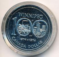 Kanada 1974. 1$ Ag "100 éves Winnipeg" T:P Canada 1974. 1 Dollar Ag "Winnipeg is 100 years old" C:P