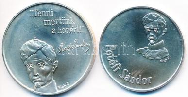 1973. 50Ft Ag + 100Ft Ag "Petőfi" pár T:BU