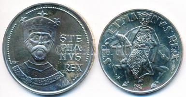 1972. 50Ft Ag + 100Ft Ag "Szt.István" pár T:BU